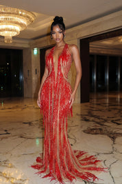 ‘Toferin’ Fringe Dress