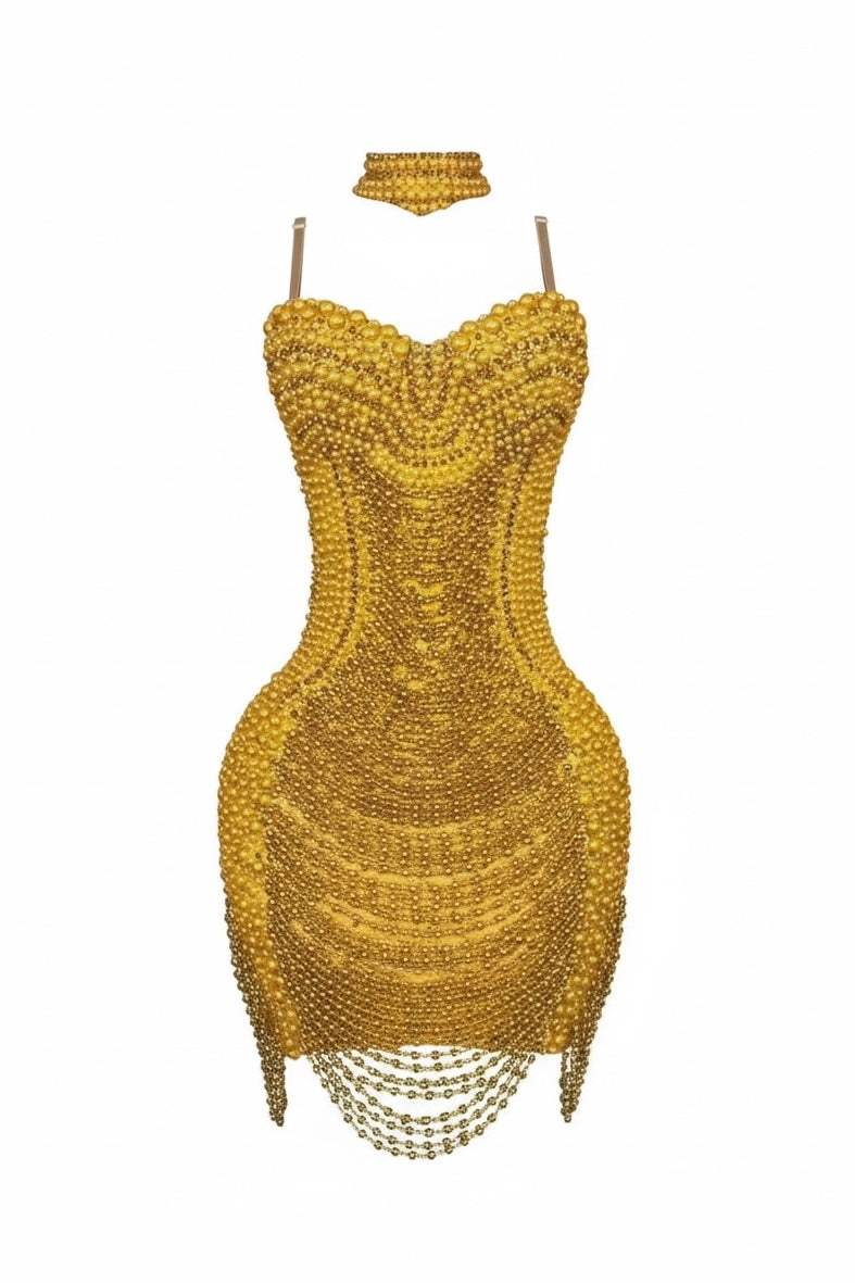 ‘Shay’ Pearl Dress