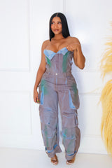 ‘Talk That Talk’ Jumpsuit (Blue)