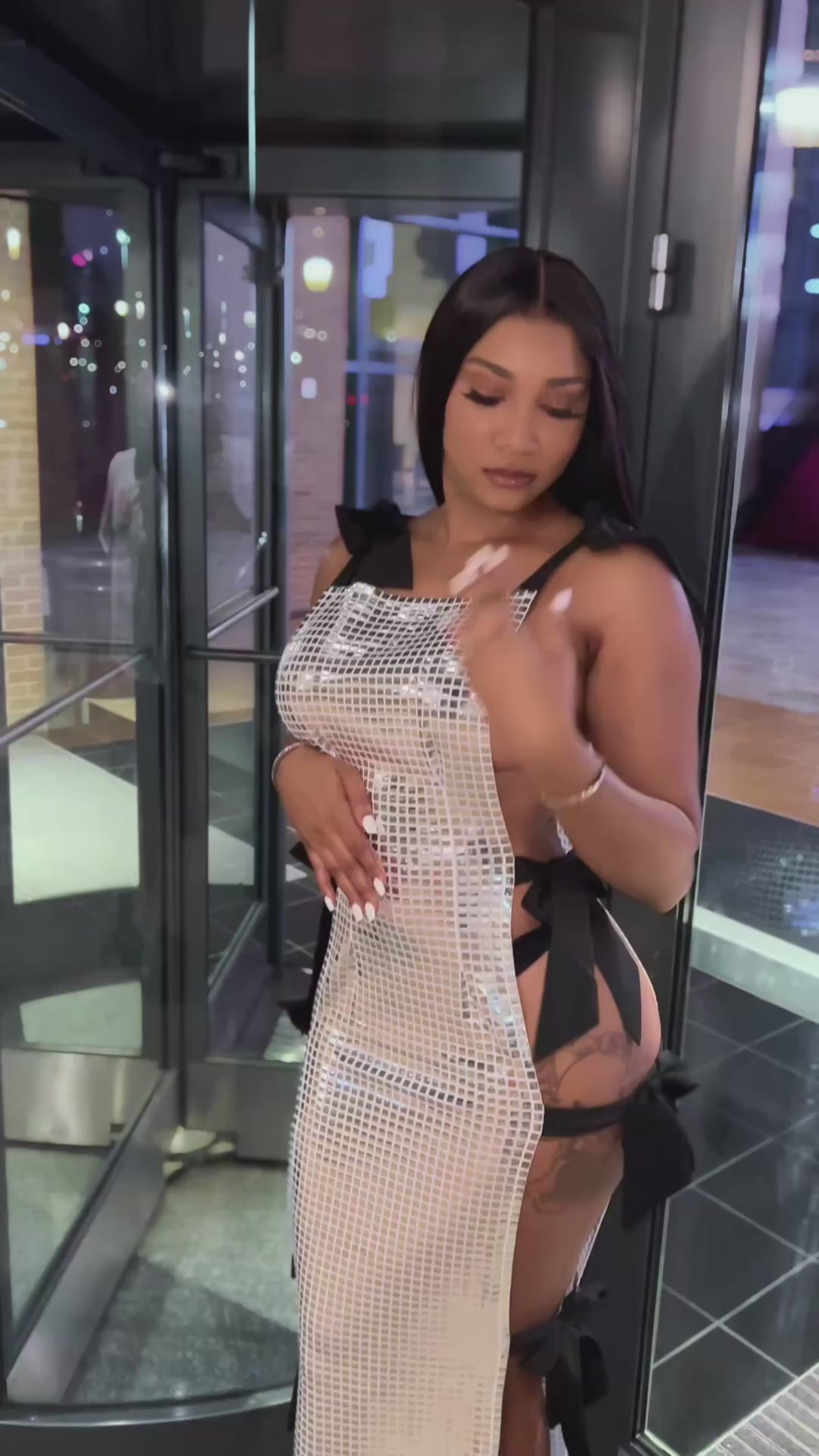 ‘Ayonna’ Slit Dress