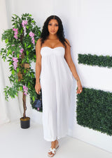 Kelly Jumpsuit (White)- Final Sale