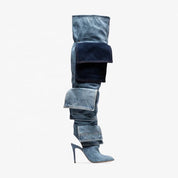 CitiGirls Denim Boots- (Limited) (4837677858851)