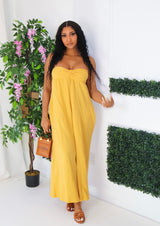 Kelly Jumpsuit (Mustard)-Final Sale